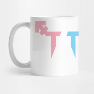 T4T  Symbol - Trans Love - NO BACKGROUND Mug